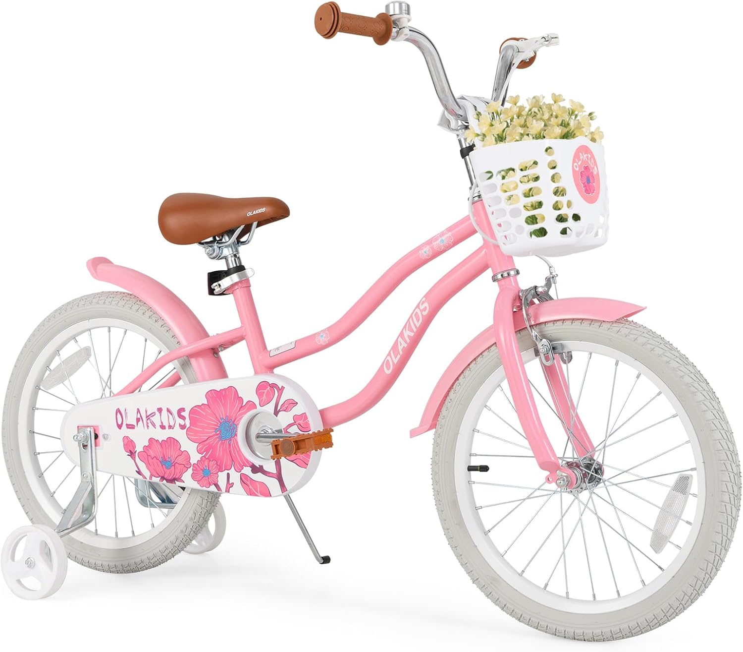 12 14 16 18 Inch Toddlers Bike with Removable Training Wheels Basket