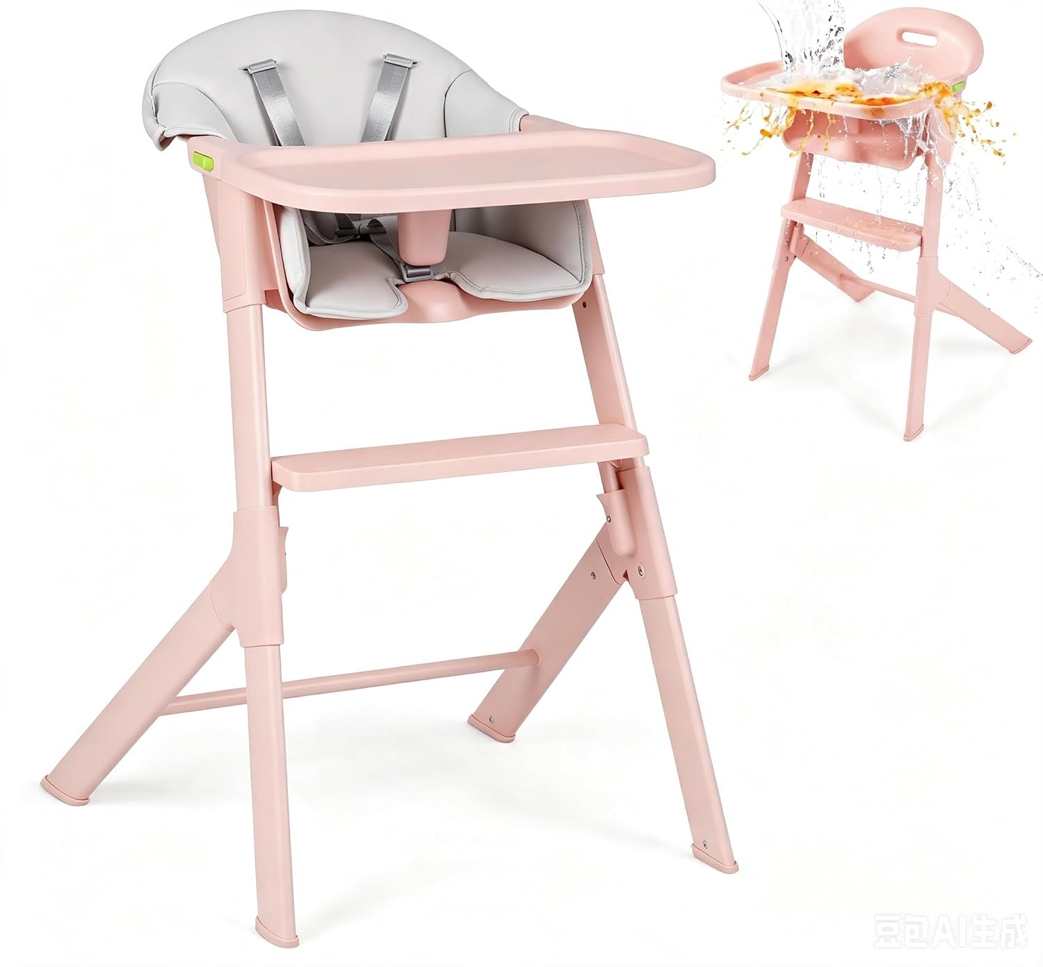 INFANS Baby High Chair, Full-Body Washable High Chairs for Babies and Toddlers