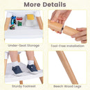 INFANS Wooden 8 in 1 Baby High Chair, Convertible to Booster Seat Counter Stool