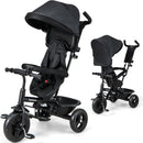 INFANS Kids Tricycle, 6 in 1 Baby Trike Toddler Bike with Reversible Seat, Adjustable Push Handle, Removable Canopy