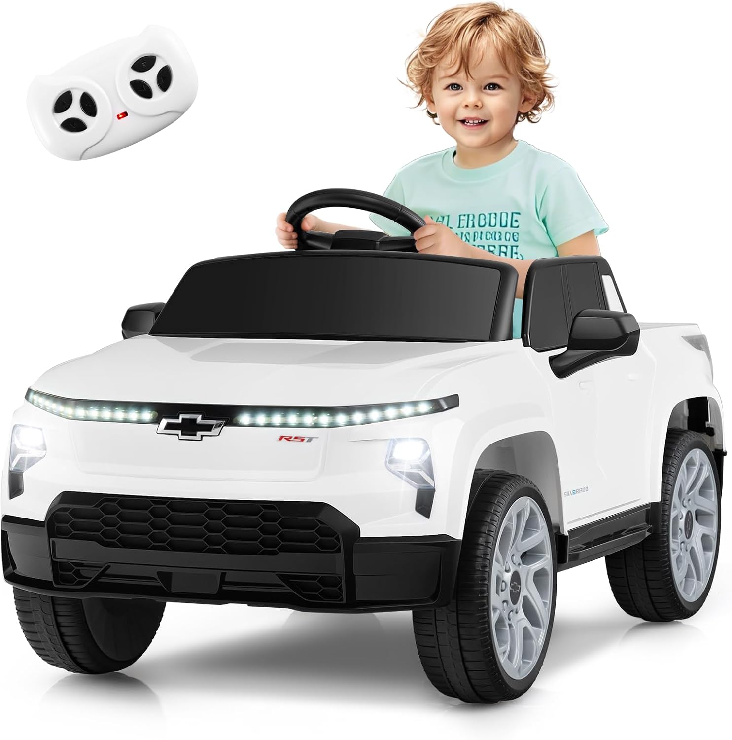 12V Licensed Chevrolet Silverado Ride on Car with Remote Control