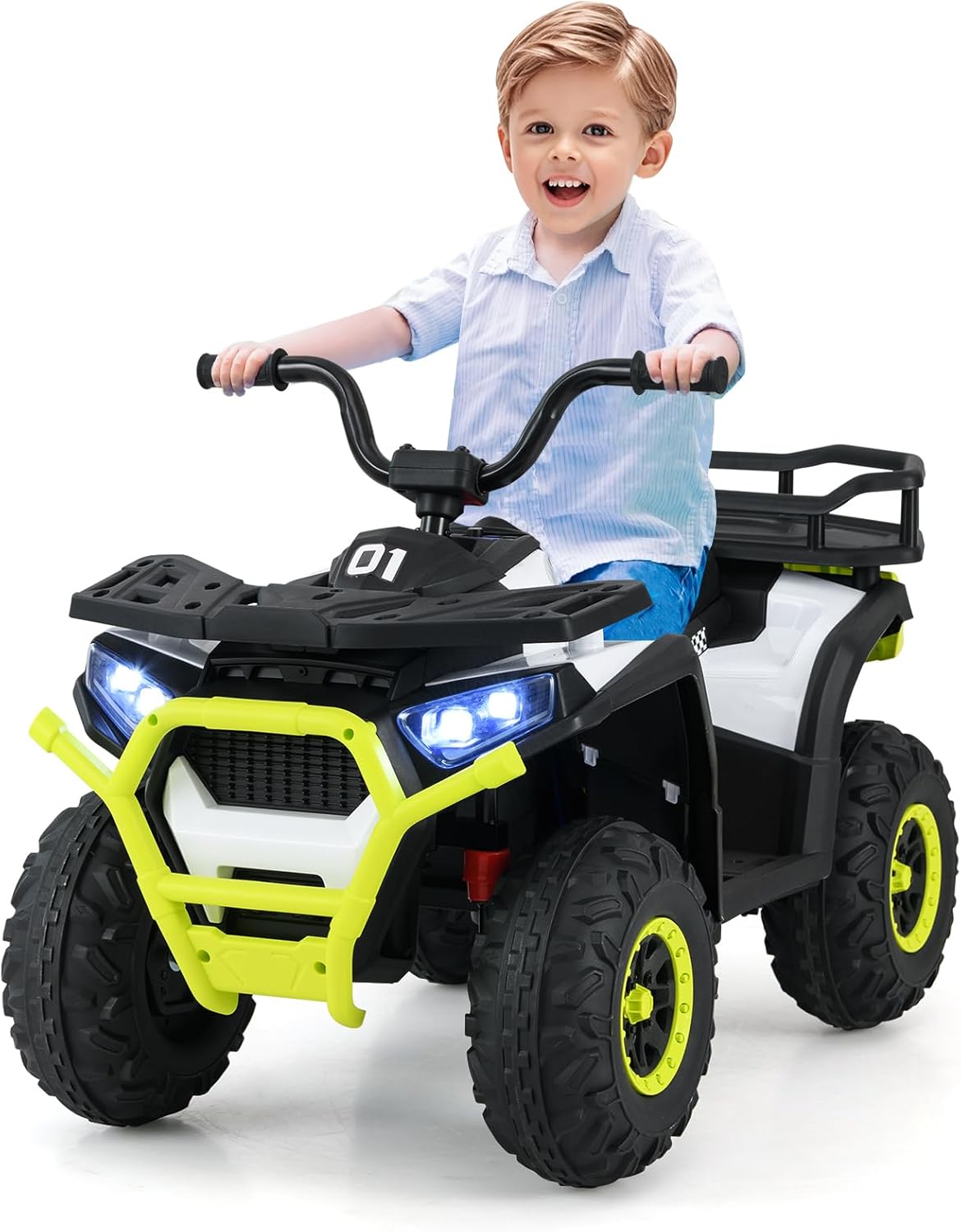 24V 4x4 Ride on Car Kids ATV Quad with Bluetooth Music