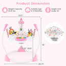 INFANS Baby Activity Center Jumper with Music, Light, Interactive Toys, 360°Rotating Seat, 3 Heights for 6+ Months