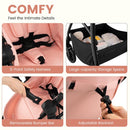 INFANS 2 in 1 Baby Stroller, Convertible Stroller with Bassinet Reversible Seat Adjustable Backrest Canopy One Hand Fold