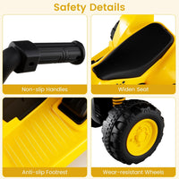 INFANS Licensed Caterpillar Kids ATV 6V 4 Wheeler Battery Powered Motorized Quad with LED Headlight Horn, Toddlers Electric Vehicle Toy Car for Boys Girls Ages 1.5-3