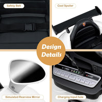 INFANS Licensed Porsche Ride on Car 12V Kids Electric Vehicle with Remote Control