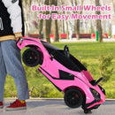 INFANS 12V Licensed Lamborghini Sian Kids Ride on Car with Parent Remote Control, Electric Toy Roadster Carbon Fiber Textured