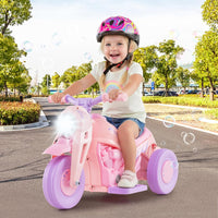 INFANS Kids Motorcycle, 6V Electric Ride on Car with Automatic Bubble Function for Children, Toddler Ages 3+