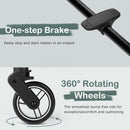 INFANS Ultra-Compact Fold Airplane Ready Travel Stroller, One-Hand Gravity Fold Near Flat Recline Seat