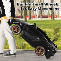 INFANS 12V Licensed Lamborghini Sian Kids Ride on Car with Parent Remote Control, Electric Toy Roadster Carbon Fiber Textured