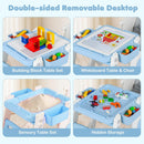 INFANS 8-in-1 Baby High Chair - Table & Chair Convertible, Whiteboard & Block Top for Dining Studying Playing