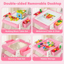 INFANS 8-in-1 Baby High Chair - Table & Chair Convertible, Whiteboard & Block Top for Dining Studying Playing