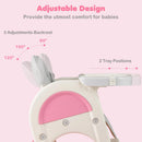 INFANS 8-in-1 Baby High Chair - Table & Chair Convertible, Whiteboard & Block Top for Dining Studying Playing