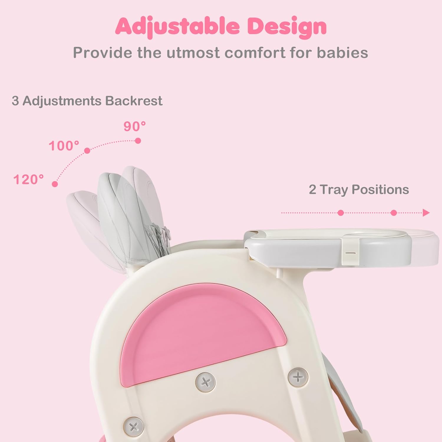 INFANS 8-in-1 Baby High Chair - Table & Chair Convertible, Whiteboard & Block Top for Dining Studying Playing