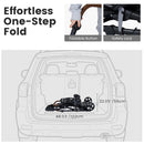 INFANS Double Stroller with Leather Handle, Front Seat 2-Position Recline, Dual Rear Brakes and Lockable Front Wheels