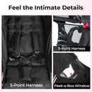 INFANS Jogging Stroller, Jogger Travel System with Shock Absorbing Suspension Dining Plate Cup Holder