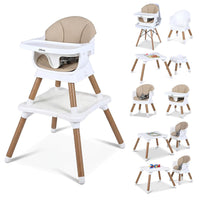 INFANS Baby High Chair 9 in 1 Convertible Highchair for Babies and Toddlers