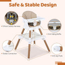 INFANS Baby High Chair 9 in 1 Convertible Highchair for Babies and Toddlers