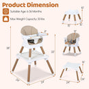 INFANS Baby High Chair 9 in 1 Convertible Highchair for Babies and Toddlers