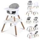 INFANS Baby High Chair 9 in 1 Convertible Highchair for Babies and Toddlers
