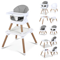 INFANS Baby High Chair 9 in 1 Convertible Highchair for Babies and Toddlers