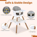 INFANS Baby High Chair 9 in 1 Convertible Highchair for Babies and Toddlers