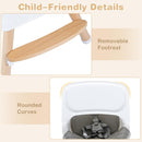 INFANS Baby High Chair 6 in 1 Wooden Convertible Highchair for Babies and Toddlers