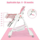 High Chair with One-Hand Removable TrayFoldable for Baby INFANS