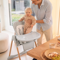 INFANS Baby High Chair, High Chairs for Babies & Toddlers, Convertible Quick Folding Portable Highchair