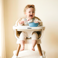 INFANS Baby High Chair 9 in 1 Convertible Highchair for Babies and Toddlers