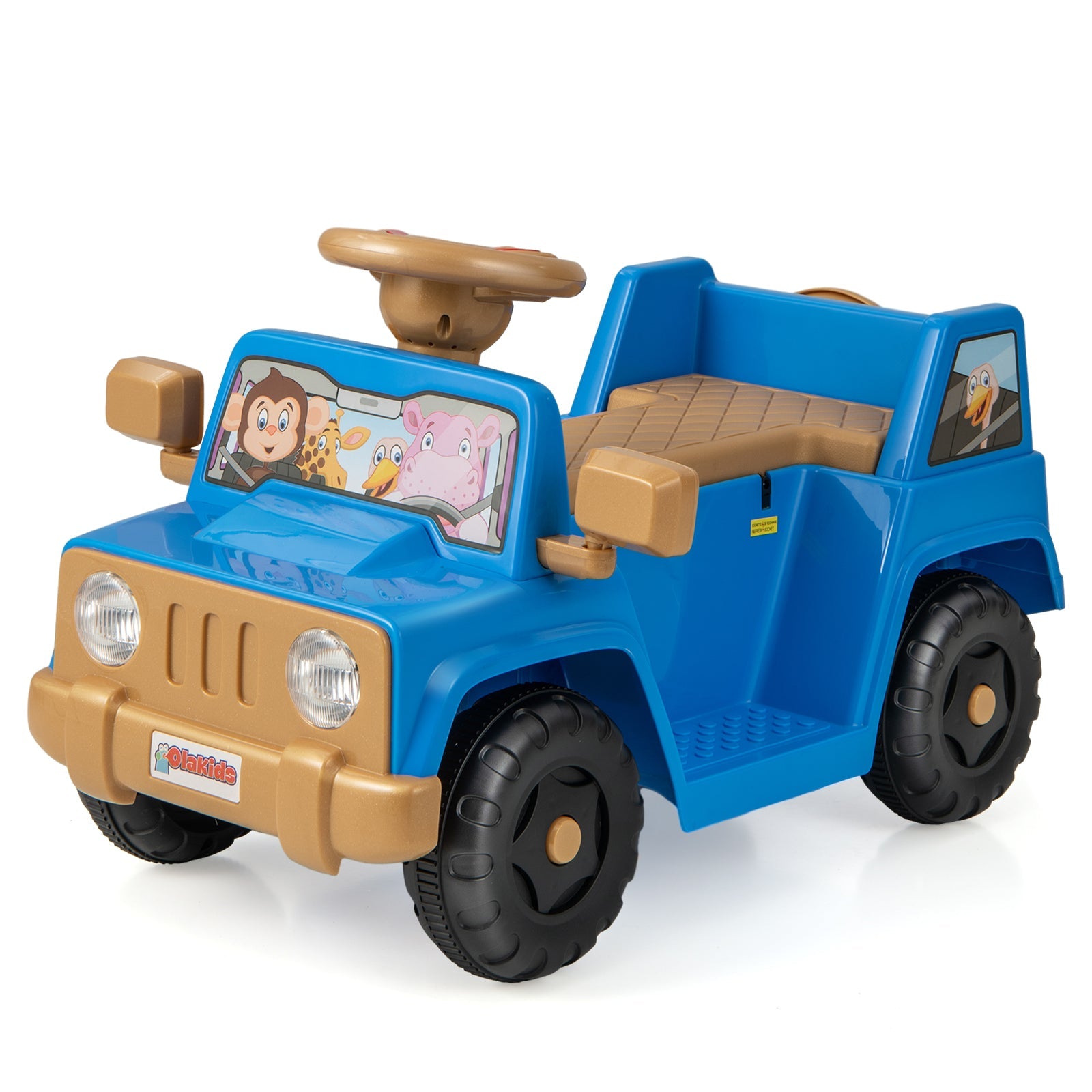 INFANS Ride on Car, 6V Toddler Electric Vehicle, Battery Powered Motorized Quad Riding Toys for 18+ Months Boys Girls