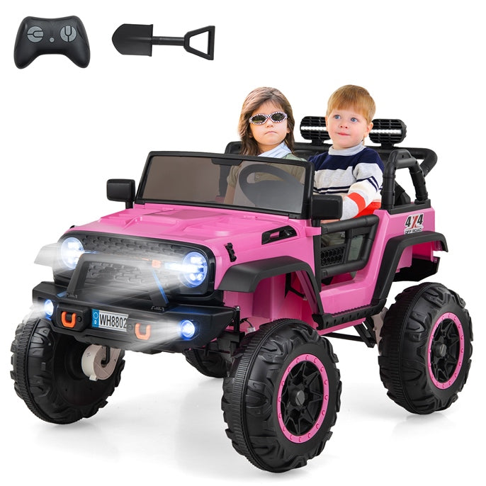 INFANS 24V 2 Seater Ride on Car for Kids, 2WD/4WD Battery Powered with Remote Control, 20" Wide Seat Electric Jeep Toys