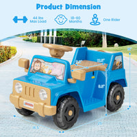 INFANS Ride on Car, 6V Toddler Electric Vehicle, Battery Powered Motorized Quad Riding Toys for 18+ Months Boys Girls