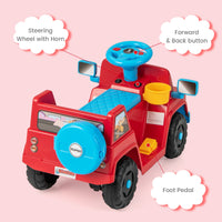 INFANS Ride on Car, 6V Toddler Electric Vehicle, Battery Powered Motorized Quad Riding Toys for 18+ Months Boys Girls
