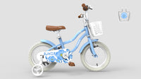 12 14 16 18 Inch Toddlers Bike with Removable Training Wheels Basket