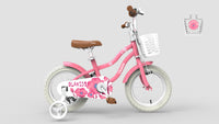 12 14 16 18 Inch Toddlers Bike with Removable Training Wheels Basket