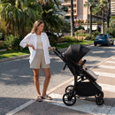 INFANS 2 in 1 Baby Stroller, Convertible Stroller with Reversible Seat Adjustable Backrest Canopy One Hand Fold