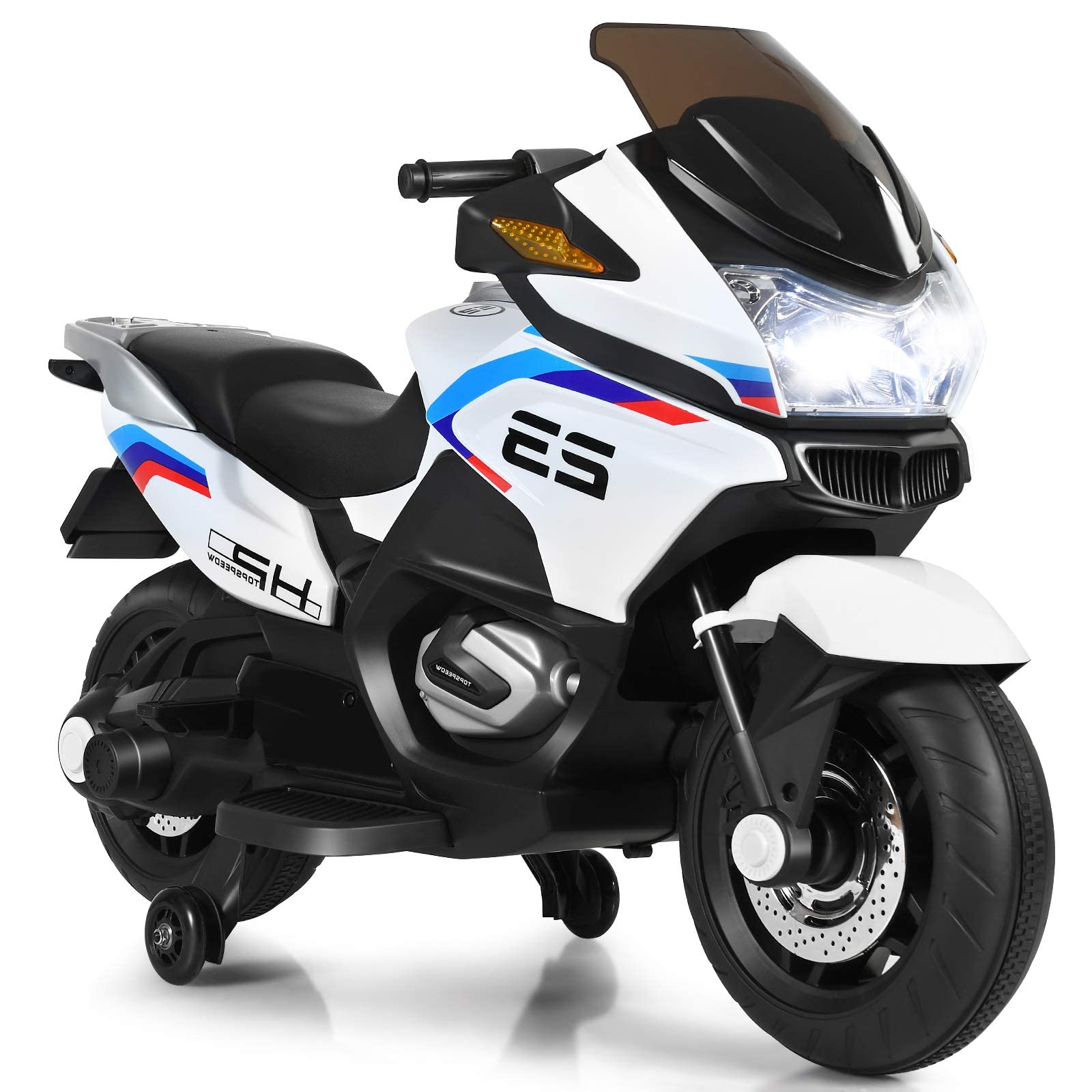 Kids Motorcycle 12V Ride on Electric Motorcycle with Training Wheel