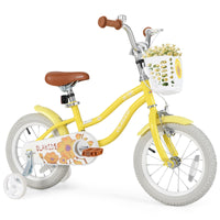 12 14 16 18 Inch Toddlers Bike with Removable Training Wheels Basket