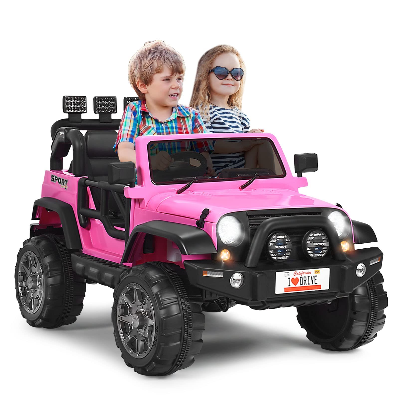 2 Seat Battery Powered Electric Toy Car with Parental Remote Control