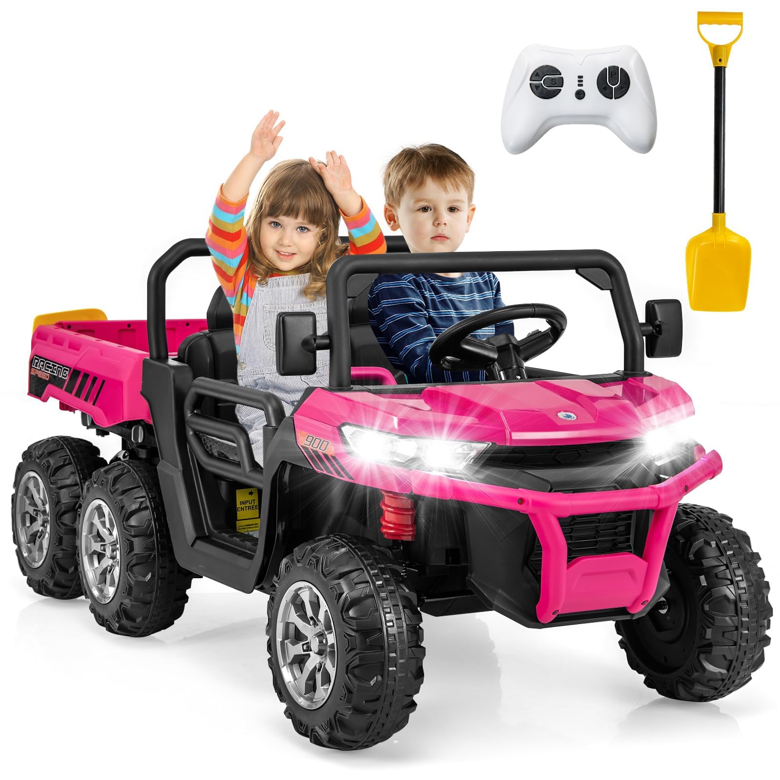 4WD 6x6 Battery Powered Kids UTV with Remote Control