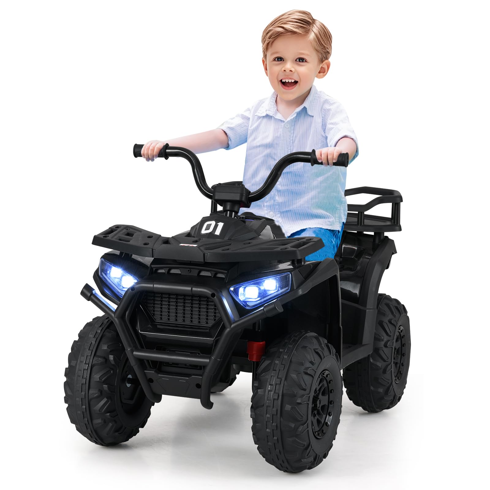 24V 4x4 Ride on Car Kids ATV Quad with Bluetooth Music
