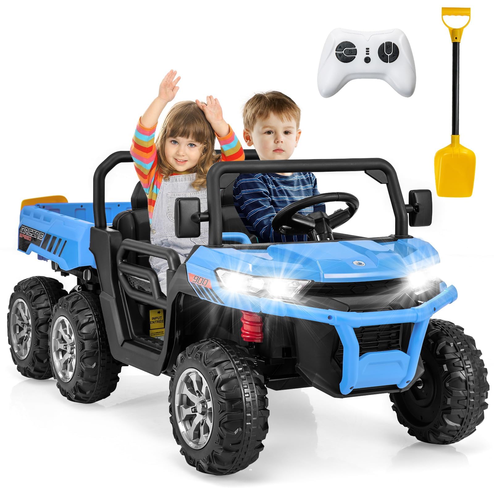 4WD 6x6 Battery Powered Kids UTV with Remote Control