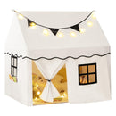 INFANS Kids Play Tent with Washable Mat Star Light Windows, Anti-Trip Large Playhouse Toys, Indoor Outdoor Princess Tents Castle