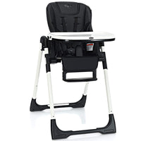INFANS Foldable High Chair for Babies & Toddlers with Multiple Adjustable Backrest, Footrest and Seat Height