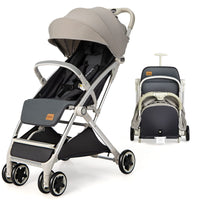 INFANS Lightweight Baby Stroller for 0-36 Month, Compact Stroller with One-Hand Fold, Travel Stroller for Airplane