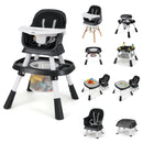 INFANS 9 in 1 High Chair, Convertible Baby Highchair, Table and Chair Set Building Block Infant Dining Booster Seat