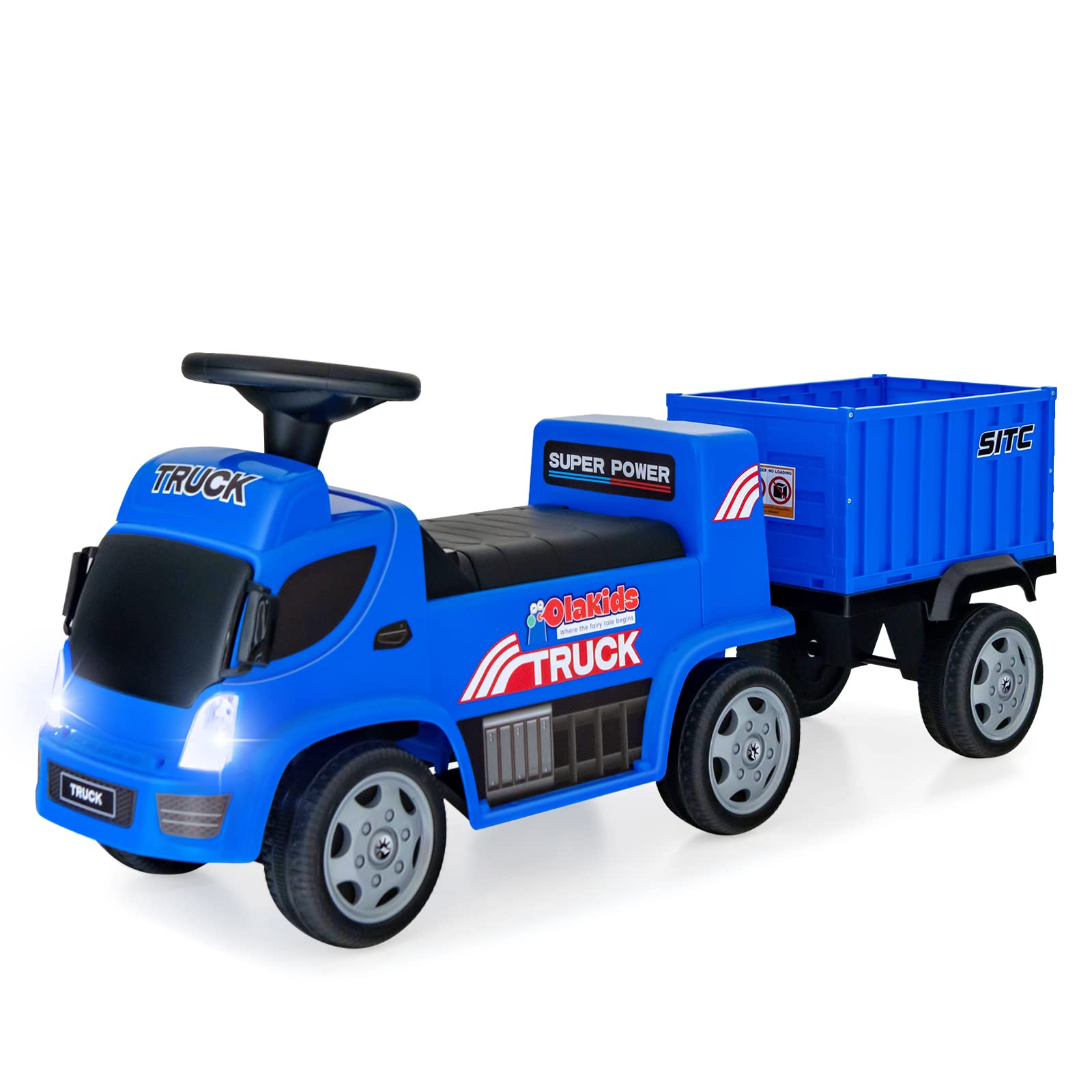 INFANS Kids Ride on Push Car, 2 in 1 Foot-to-Floor Sliding Truck, Toy Walker Gift for Toddlers