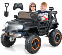 INFANS 24V 2 Seater Ride on Car for Kids, 2WD/4WD Battery Powered with Remote Control, 20" Wide Seat Electric Jeep Toys