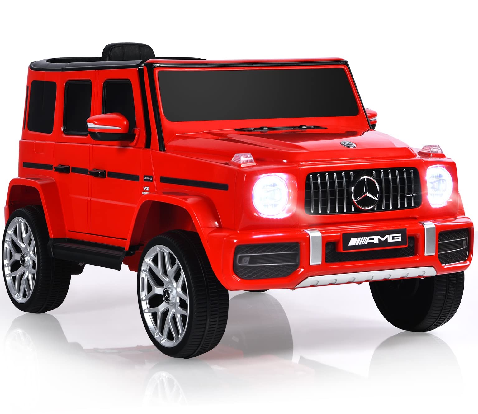 INFANS Licensed Mercedes Benz G63 Kids Ride on Car, 12V Electric Vehicle, Battery Powered for Children Boy Girl
